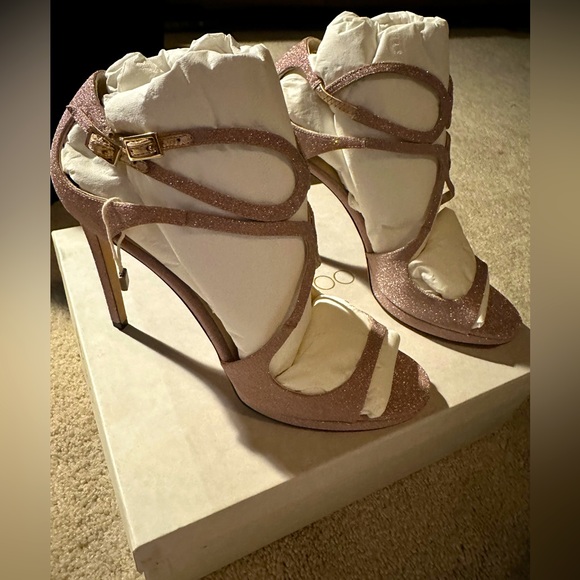 SOLD-BRAND NEW Jimmy Choo Lance 100 Pink. Size 40/US 10. Includes Dustbag. - Picture 5 of 10